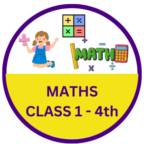 math worksheet of class 1 to 4