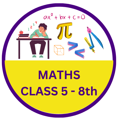 worksheet of math class 5 to class 8