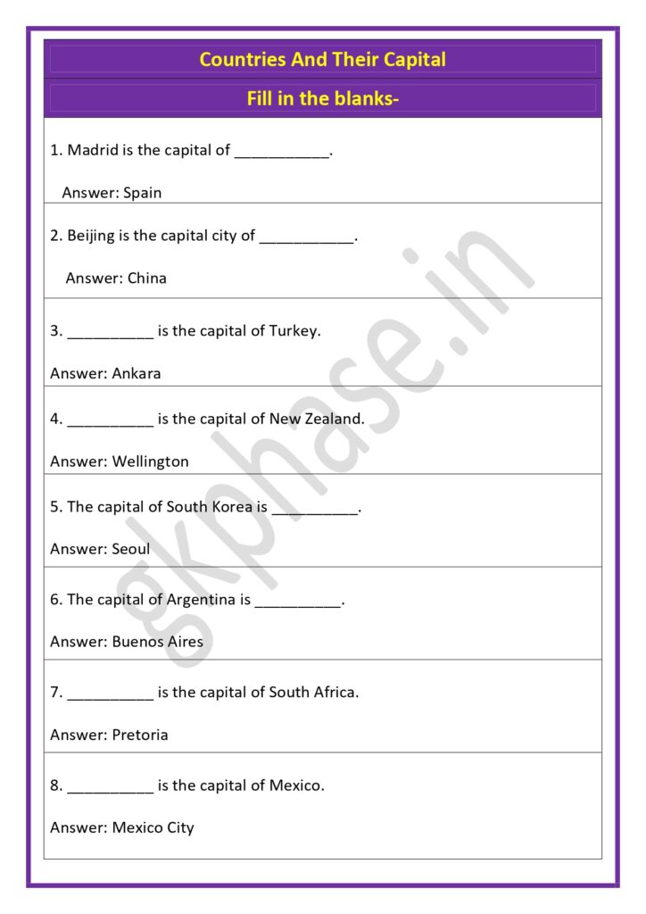 countries capital fill in blanks2 page 0001