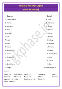 countries capital match the following2 page 0001