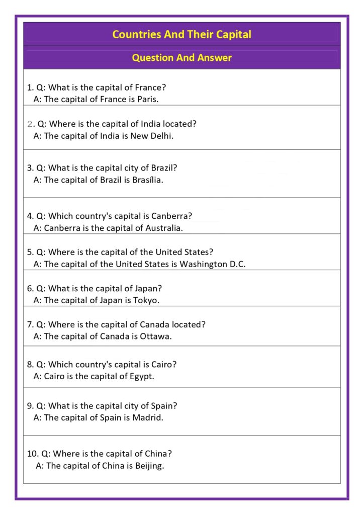 countries capital question and answer1 page 0001