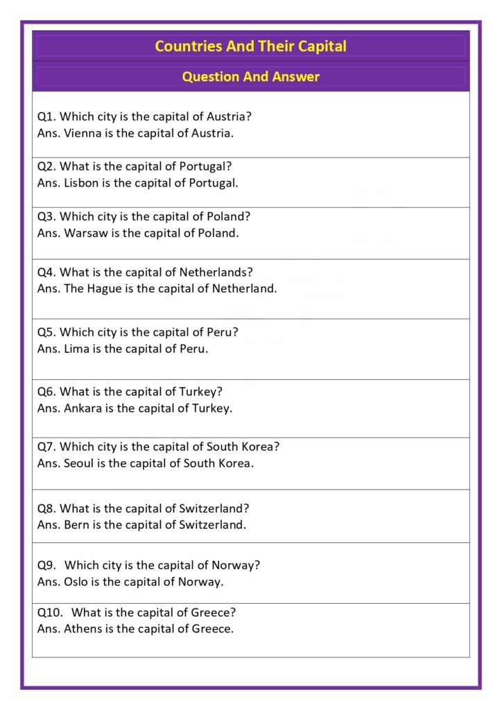 countries capital question and answer2 page 0001