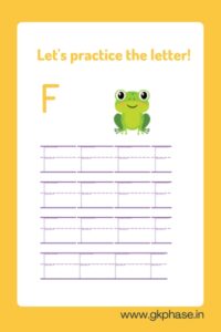 practice letter F