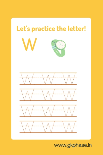 practice letter W