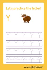 practice letter Y