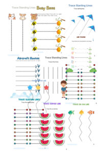 tracing different lines