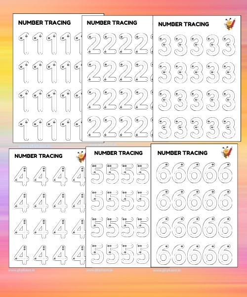 full sheet number tracing