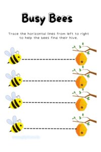 trace horizontal lines