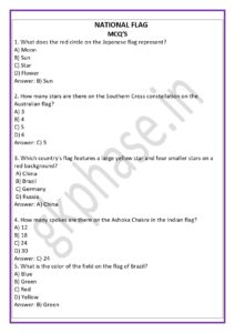 national flag mcq2 page 0001