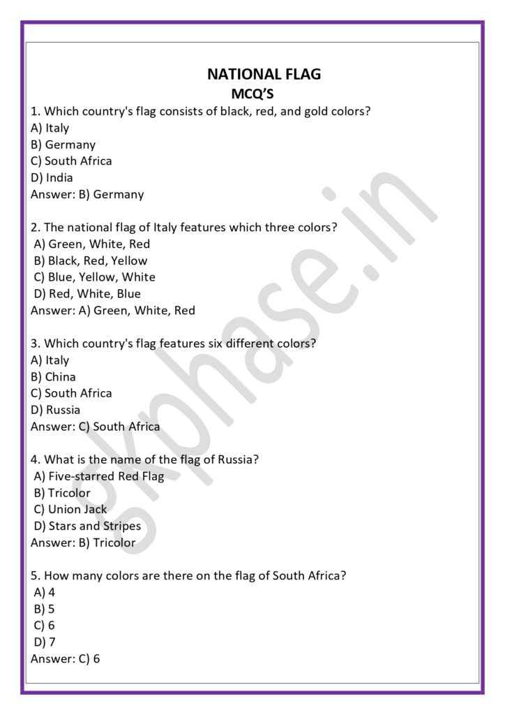 national flag mcq3 page 0001