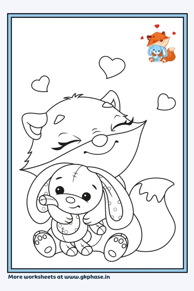 fox coloring page2