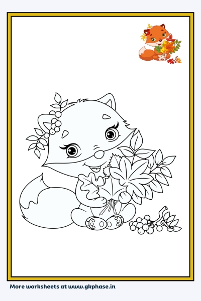 fox coloring page4