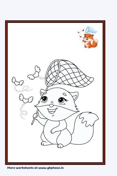 fox coloring page5