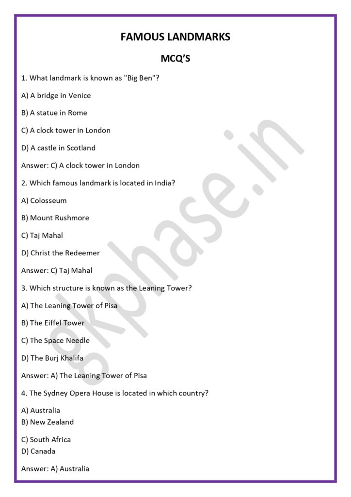 landmarks mcq3 page 0001