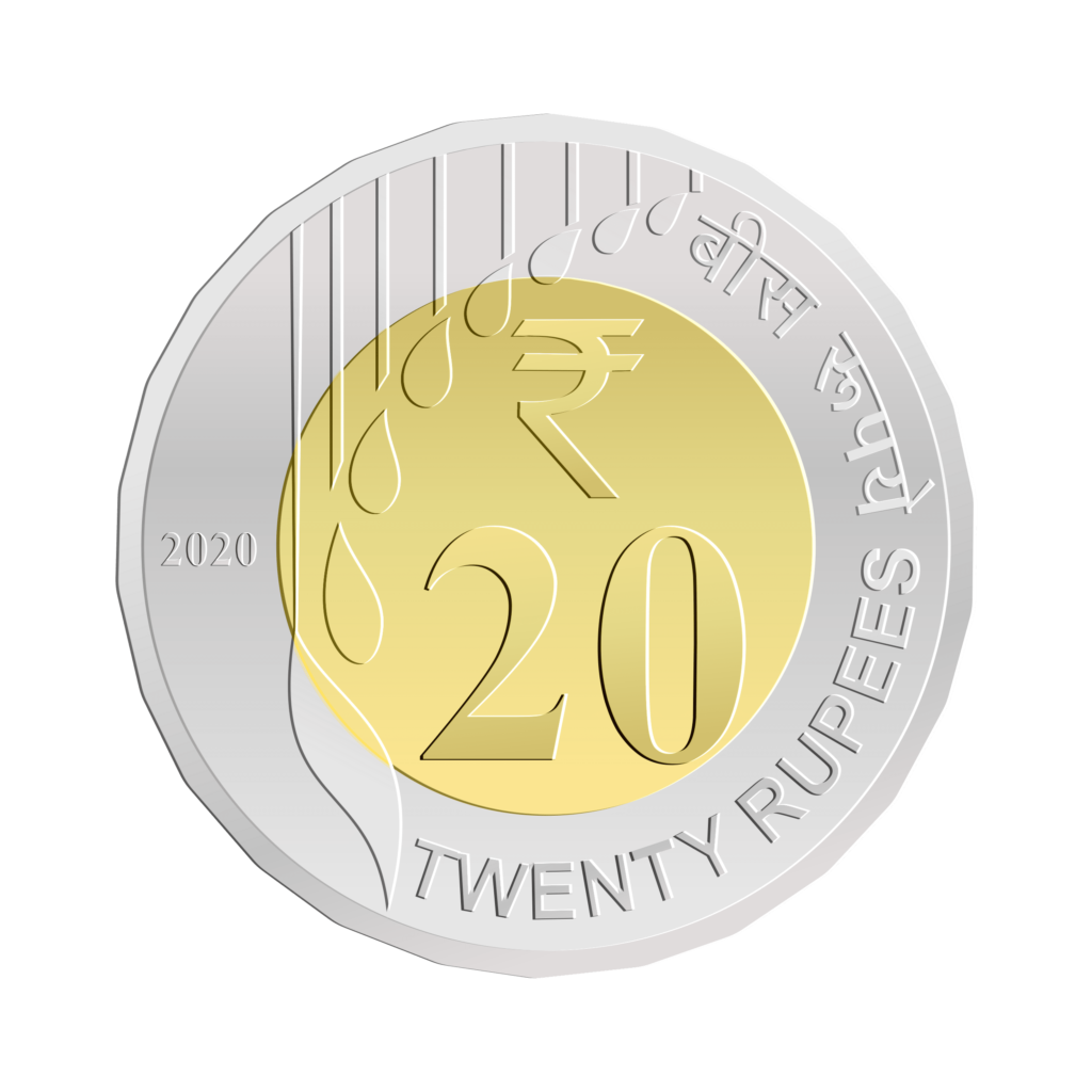 —Pngtree—indian twenty rupee coin vector 8713311