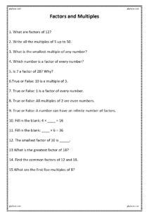 factors and multiples 2 page 0001