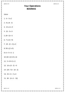 four operation bodmas 7 page 0001