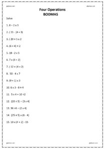 four operation bodmas 8 page 0001