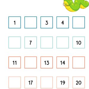 counting 1- 20